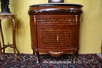 Servante mezzo giro stile Luigi XV a rombi