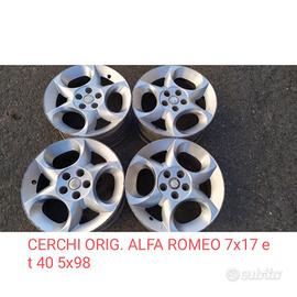 CERCHI IN LEGA ALFA ROMEO 7x17