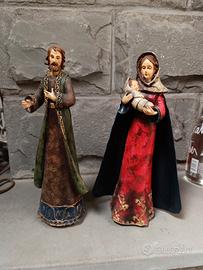 Statuine Sacra Famiglia Natività in resina decor.
