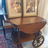 carrello + 2 quadri con riproduzioni