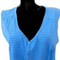 CANOTTIERA SERAFINO 50% COTONE 50% MODAL BLU 50/52