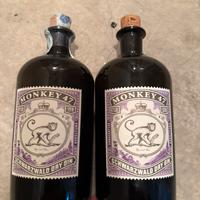 2 Bottiglie gin vuote