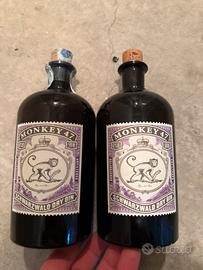 2 Bottiglie gin vuote