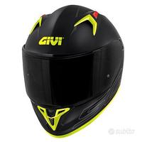 CASCO INTEGRALE MOTO GIVI 50.9 NERO GIALLO OPACO