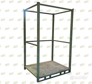 pedane o scaffalature mobili in acciaio