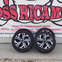 4x CERCHI IN LEGA +GOMME CITROEN C4 DS4 DS7 C5 17