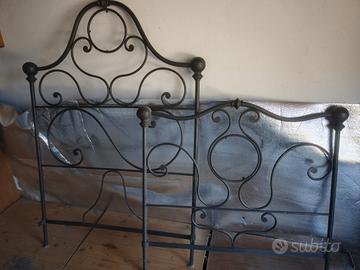 letto una piazza in ferro battuto
