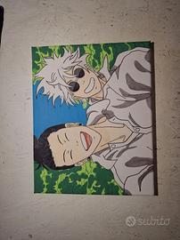 quadro geto e gojo 