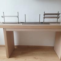 binario pensili cucina acciaio