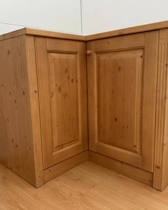 BASE AD ANGOLO IN LEGNO DI ABETE