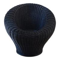 Poltrona Vintage anni 80 in rattan