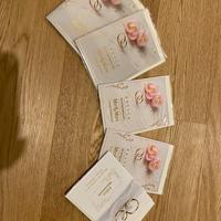 Set 5 biglietti matrimonio