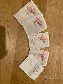 Set 5 biglietti matrimonio