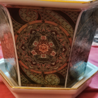 Vaso esagonale più base in porcellana giapponese