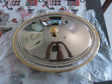 risottiera , porta risotto in acciaio/vetro