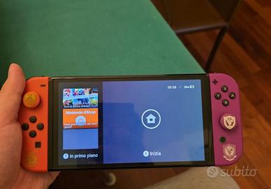 NINTENDO SWITCH OLED SCARLATTO E VIOLETTO 