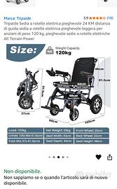 sedia a rotelle elettrica