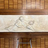 Quadro altorilievo gesso angeli putti