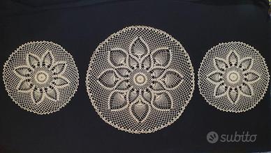 Centrini uncinetto parure realizzati mano (NUOVI)