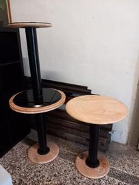Tavolini in marmo e ferro
