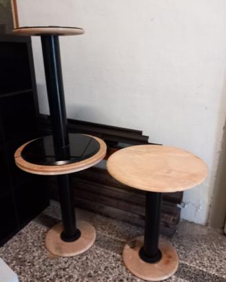 Tavolini in marmo e ferro