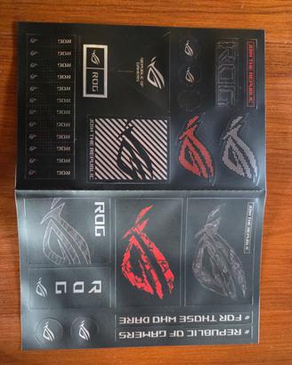 Set Sticker Ufficiali ASUS ROG Republic of Gamers 