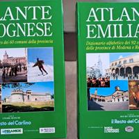 2 libri "Atlante bolognese" e "Atlante emiliano"