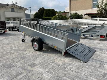 Carrello basculante con Rampa x Moto , Legna