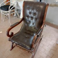 sedia a dondolo antica 