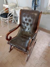 sedia a dondolo antica 