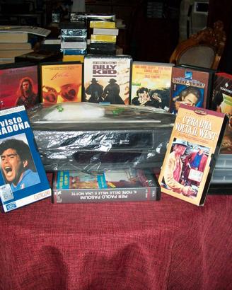 140 FILM in VHS da COLLEZIONE + VIDEOREGISTRATORE