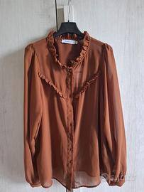 camicia marrone conbipel