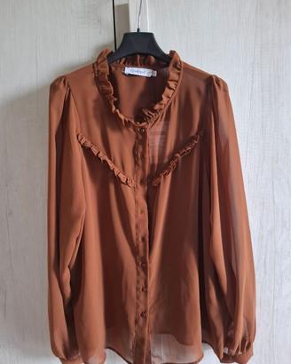 camicia marrone conbipel