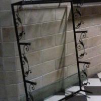 scaffale a parete in ferro battuto