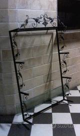 scaffale a parete in ferro battuto