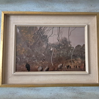 Pietro Annigoni : "Figure nel bosco"