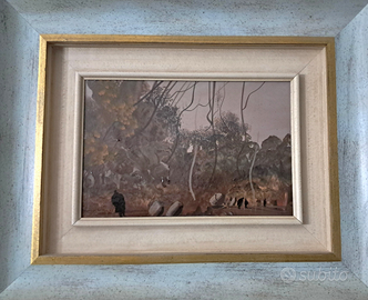 Pietro Annigoni : "Figure nel bosco"