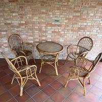 Set in rattan da giardino