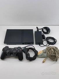 Sony PlayStation 2 Slim + Controller e Cavi