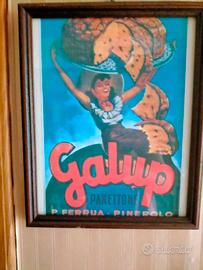 COPPIA DI POSTER PUBBLICITARI DELLA GALUP
