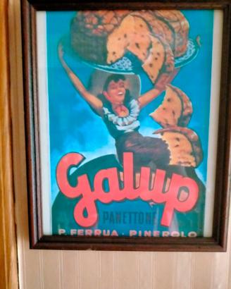 COPPIA DI POSTER PUBBLICITARI DELLA GALUP