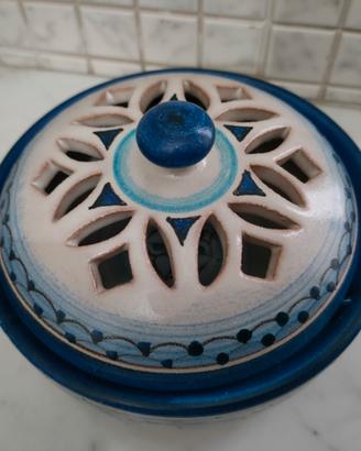 Contenitore vaso porcellana ceramica Vietri