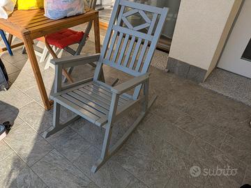 sedia a dondolo ikea da esterno