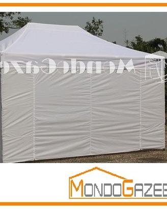 3x4,5 Gazebo mercato fiera acciaio pieghevole NEW