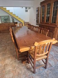 Tavolo artigianale in castagno