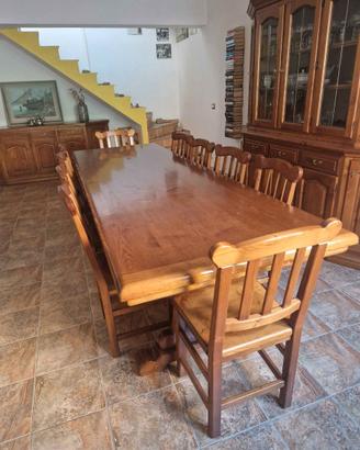 Tavolo artigianale in castagno