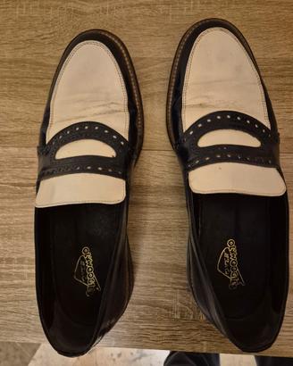 scarpe bicolore stile vintage