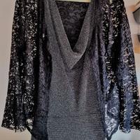 vestiti neri in lurex