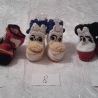 Scarpette realizzate a mano per neonato