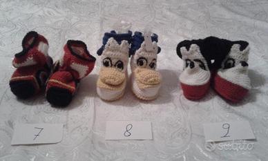 Scarpette realizzate a mano per neonato